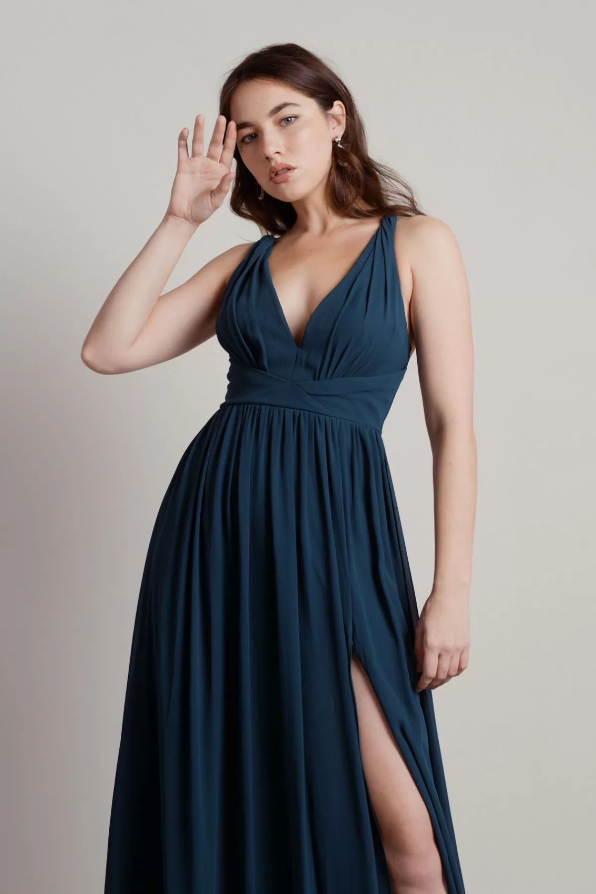 Tobi All I Ever Need Deep V High Slit Maxi Dress - Burgundy* Mother Of The Bride Groom Dresses | Grandmother Of The Bride Dresses