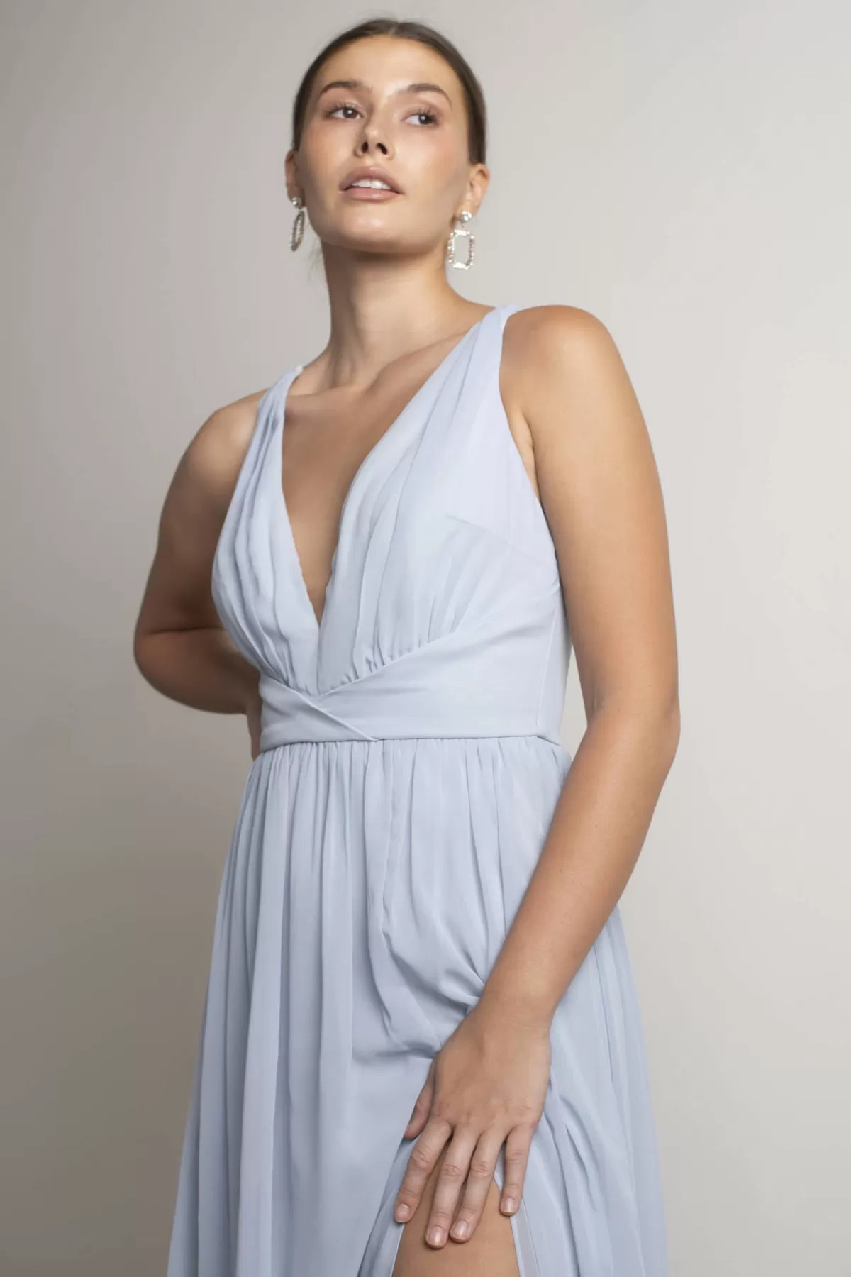 Tobi All I Ever Need Deep V High Slit Maxi Dress - Burgundy* Mother Of The Bride Groom Dresses | Grandmother Of The Bride Dresses