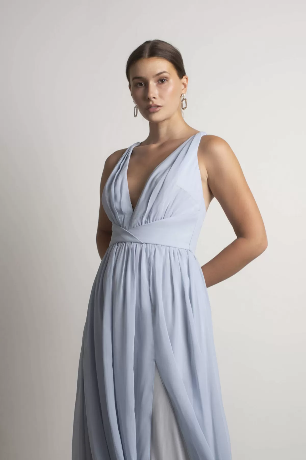 Tobi All I Ever Need Deep V High Slit Maxi Dress - Burgundy* Mother Of The Bride Groom Dresses | Grandmother Of The Bride Dresses