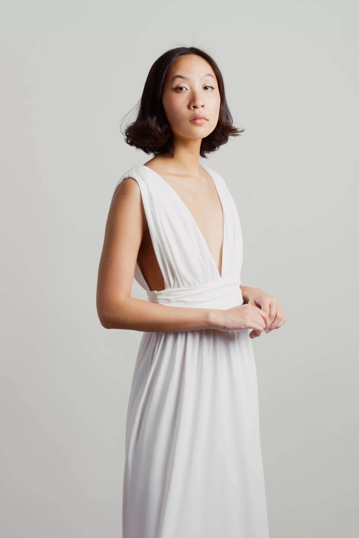 Tobi At My Best Deep V High Slit Maxi Dress* Reception Dresses | Beach Wedding Dresses