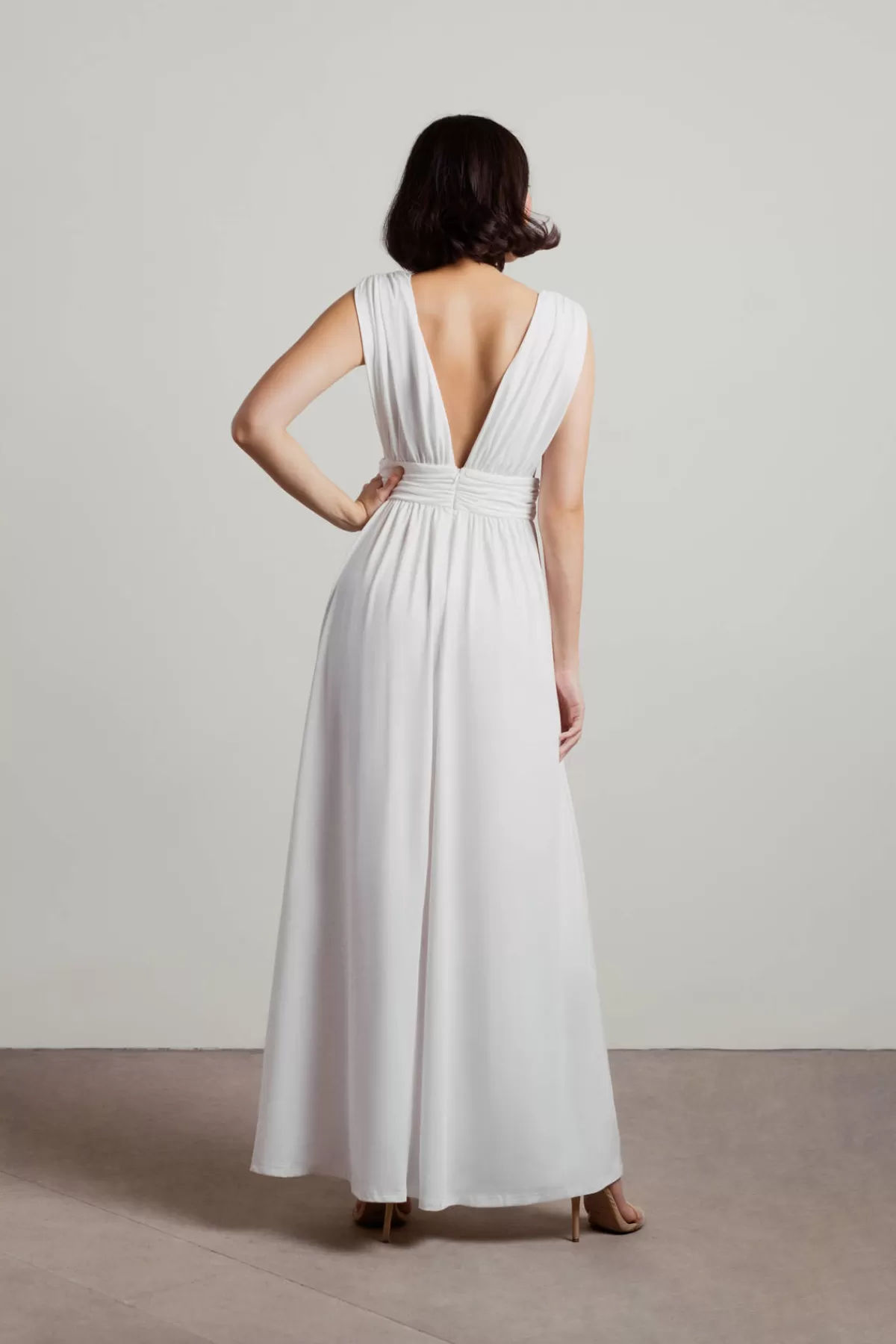 Tobi At My Best Deep V High Slit Maxi Dress* Reception Dresses | Beach Wedding Dresses