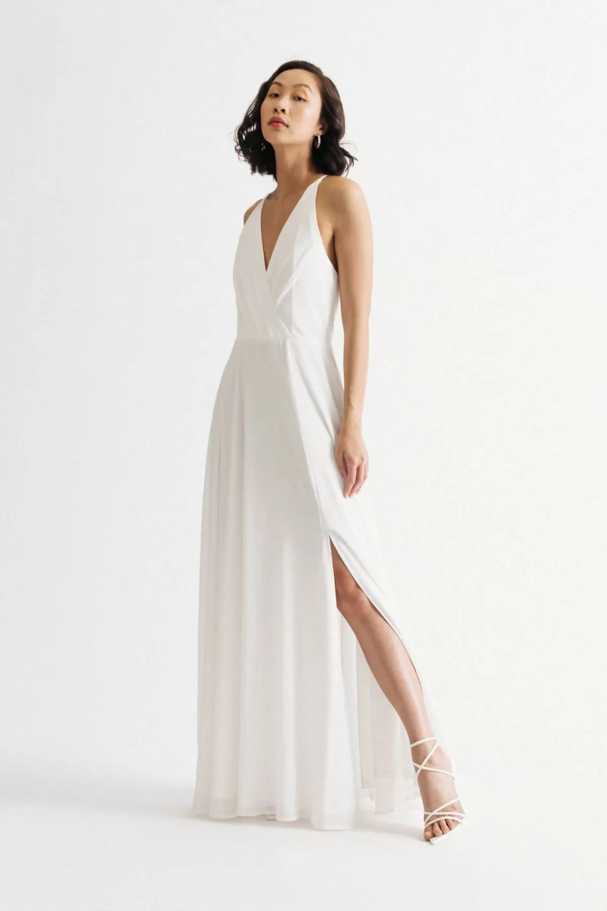 Tobi Bring Me Closer Halter High Slit Maxi Dress - Ivory* Rehearsal Dinner Dresses | Reception Dresses