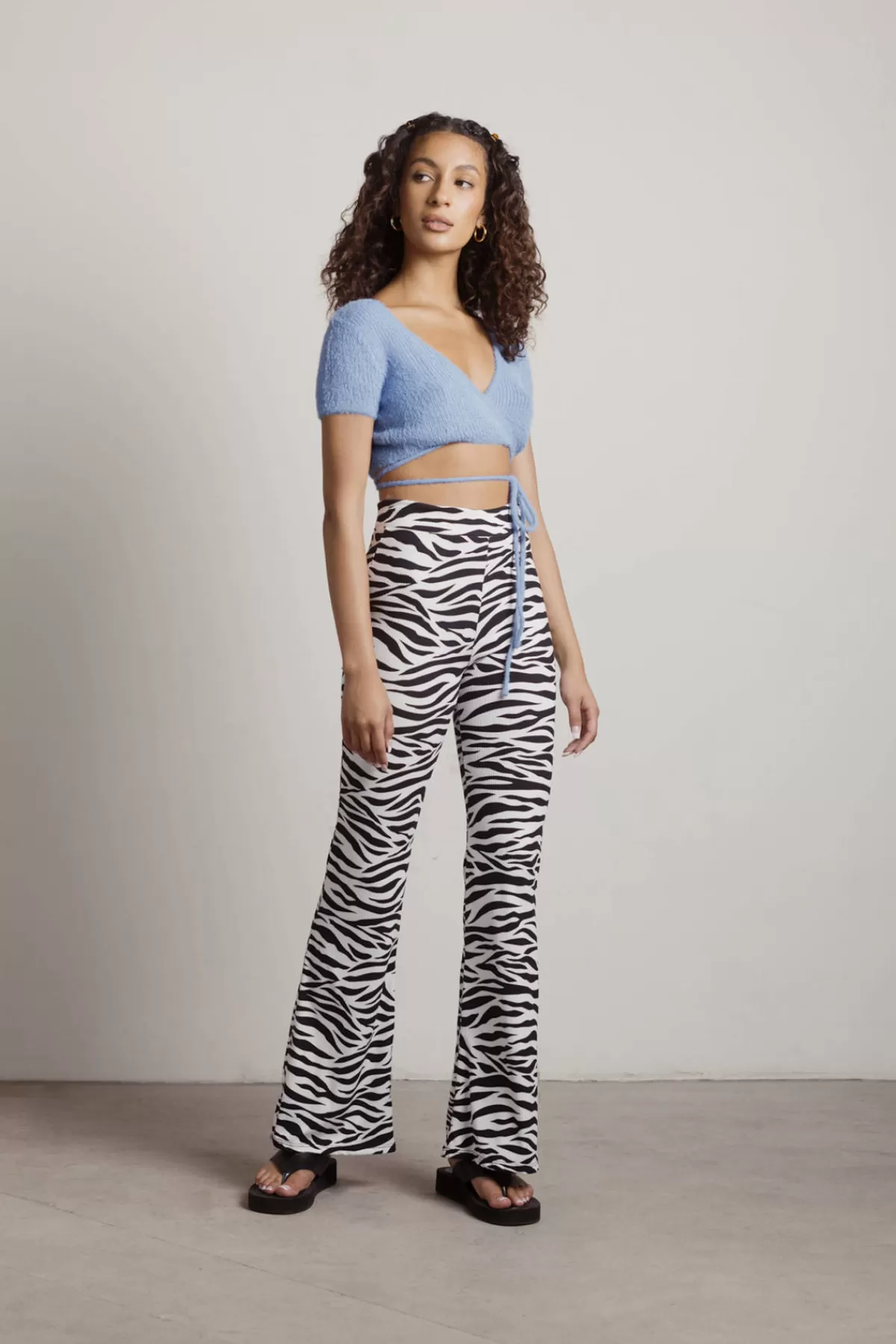Tobi Center Stage Crop Top - Blue* 4Th Of July Fashion | Vacation Shop