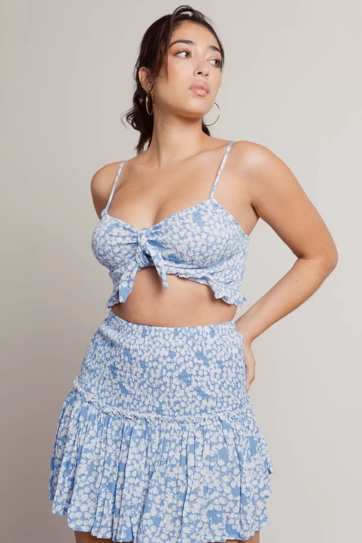 Tobi Come With Me Floral Crop Top And Mini Skirt Set - * Resort Wear | Skirts