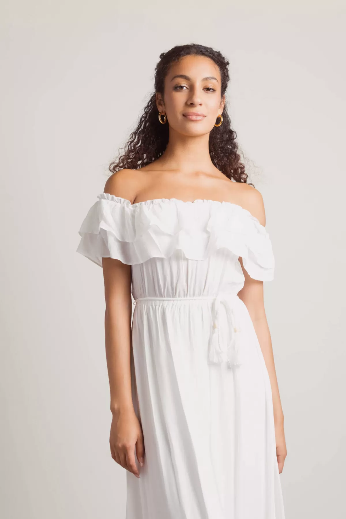 Tobi Del Mar Ruffle Off The Shoulder Maxi Dress - * Reception Dresses | Beach Wedding Dresses