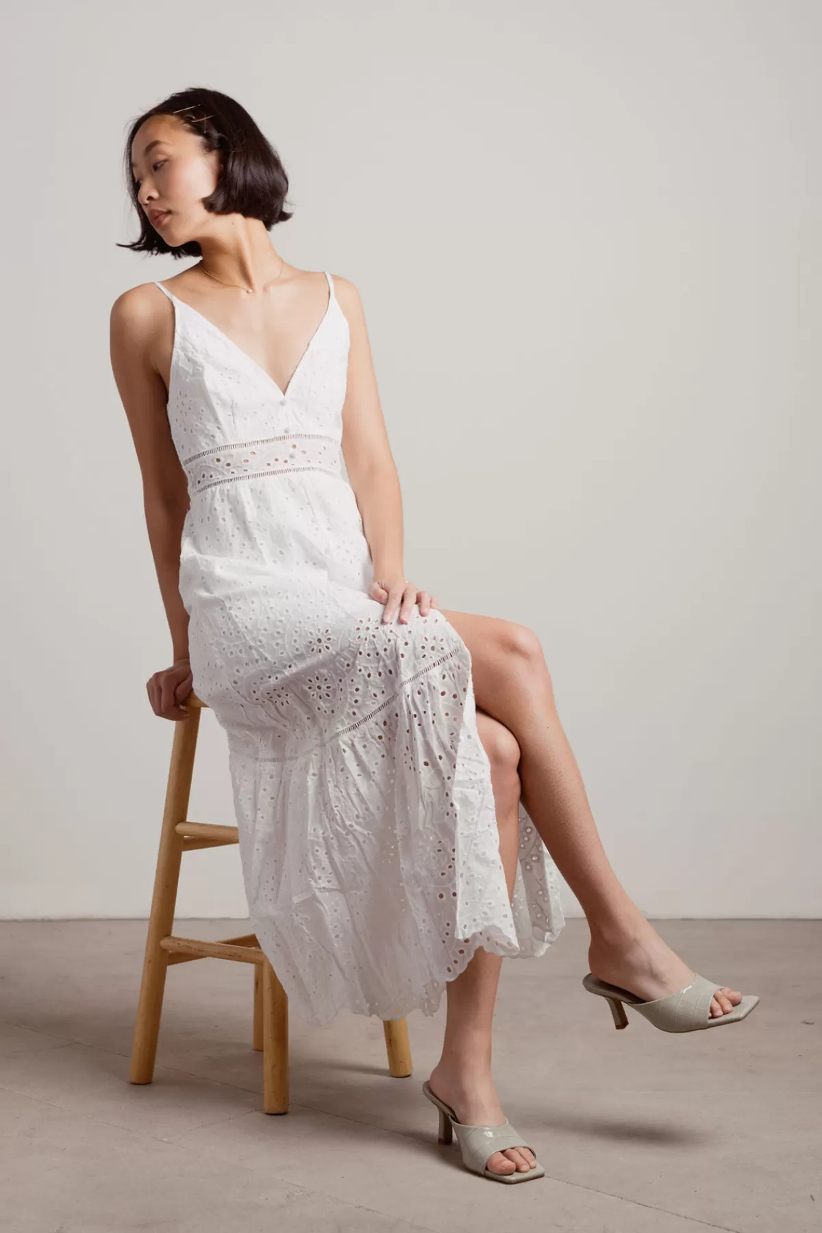 Tobi Do Me A Favor Plunging Crochet Maxi Dress - * Honeymoon Outfits | Bridal Shower Dresses