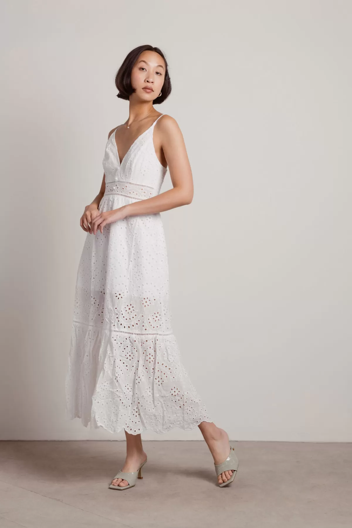 Tobi Do Me A Favor Plunging Crochet Maxi Dress - * Honeymoon Outfits | Bridal Shower Dresses