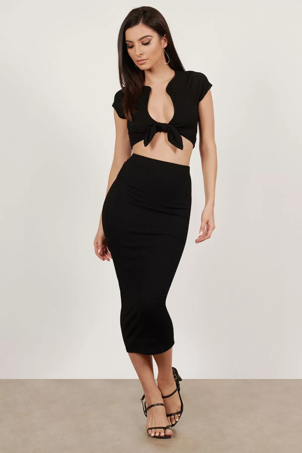 Tobi Excited For It Ribbed Crop Top And Midi Skirt Set - * Wedding Guest Dresses Under $50 | Wedding Guest Dresses