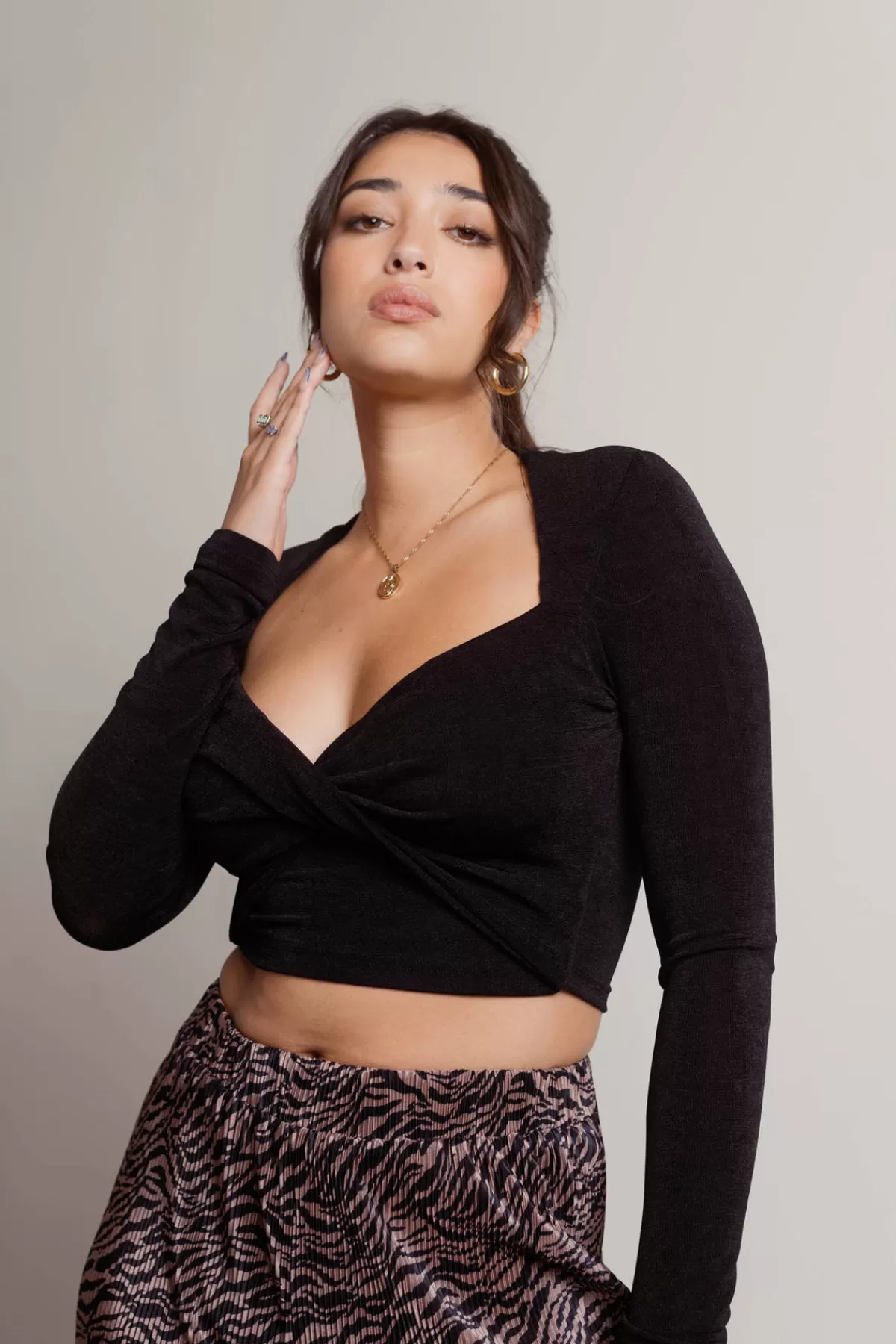 Tobi Fall For It All Slinky Twist Crop Top* New Years Eve Outfits | Holiday Gift Guide