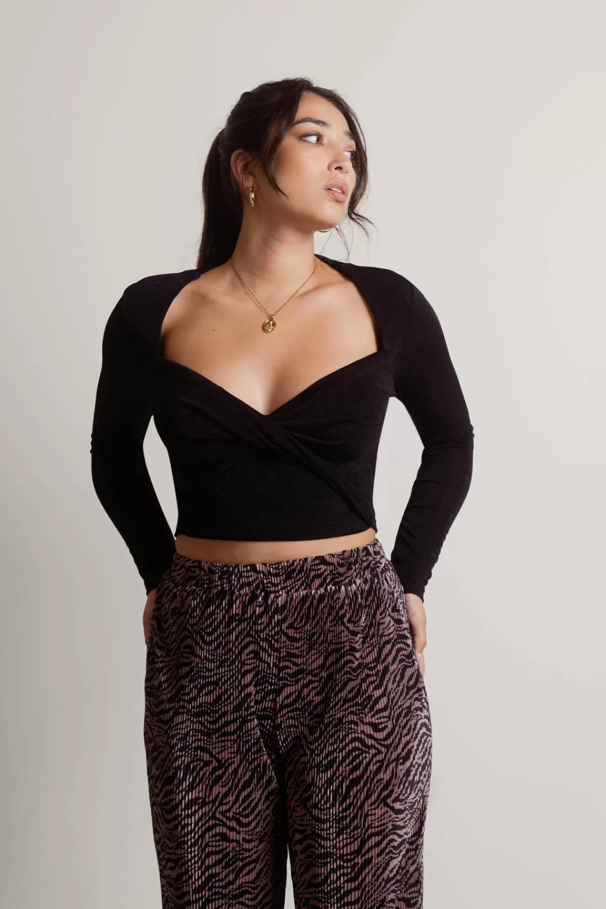 Tobi Fall For It All Slinky Twist Crop Top* New Years Eve Outfits | Holiday Gift Guide