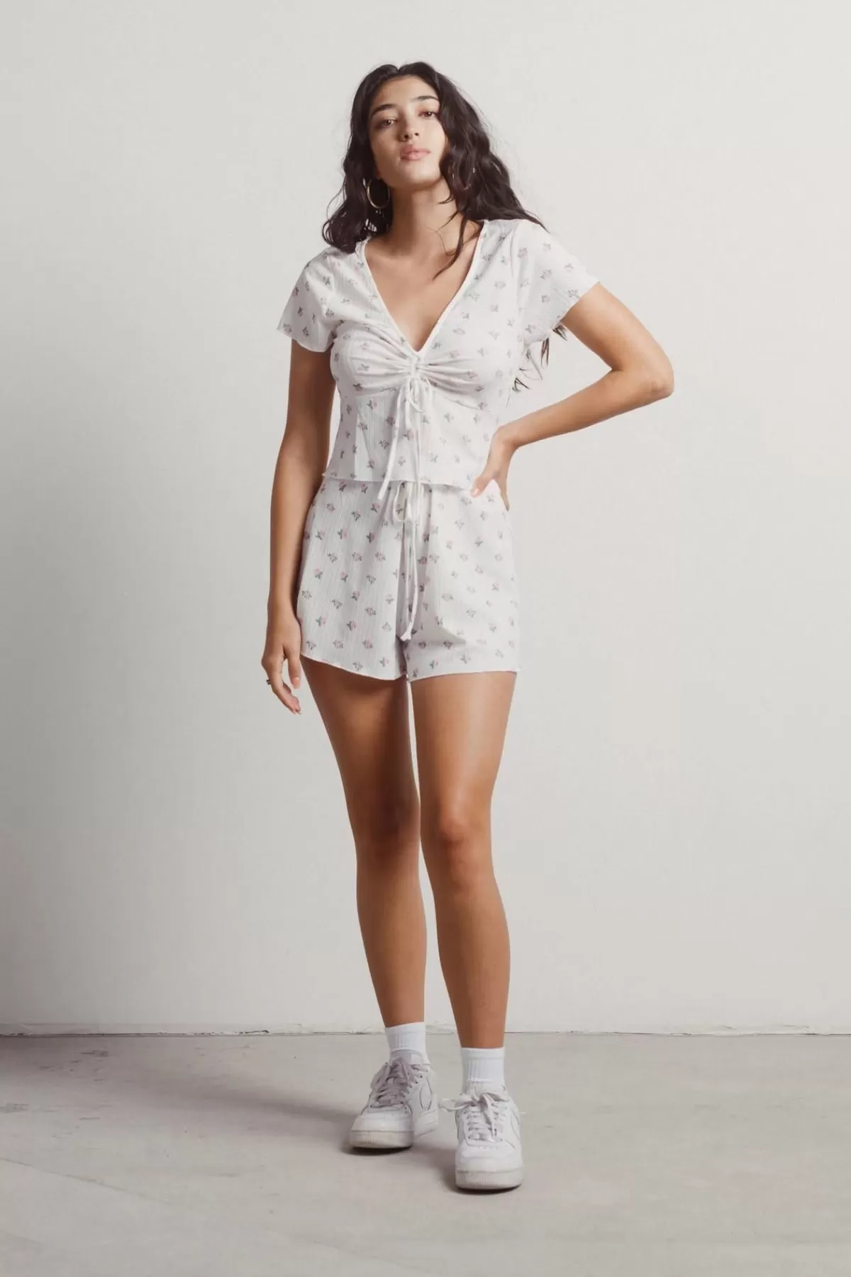 Tobi Field Of Dreams Floral Crop Top And Short Set - * Shorts