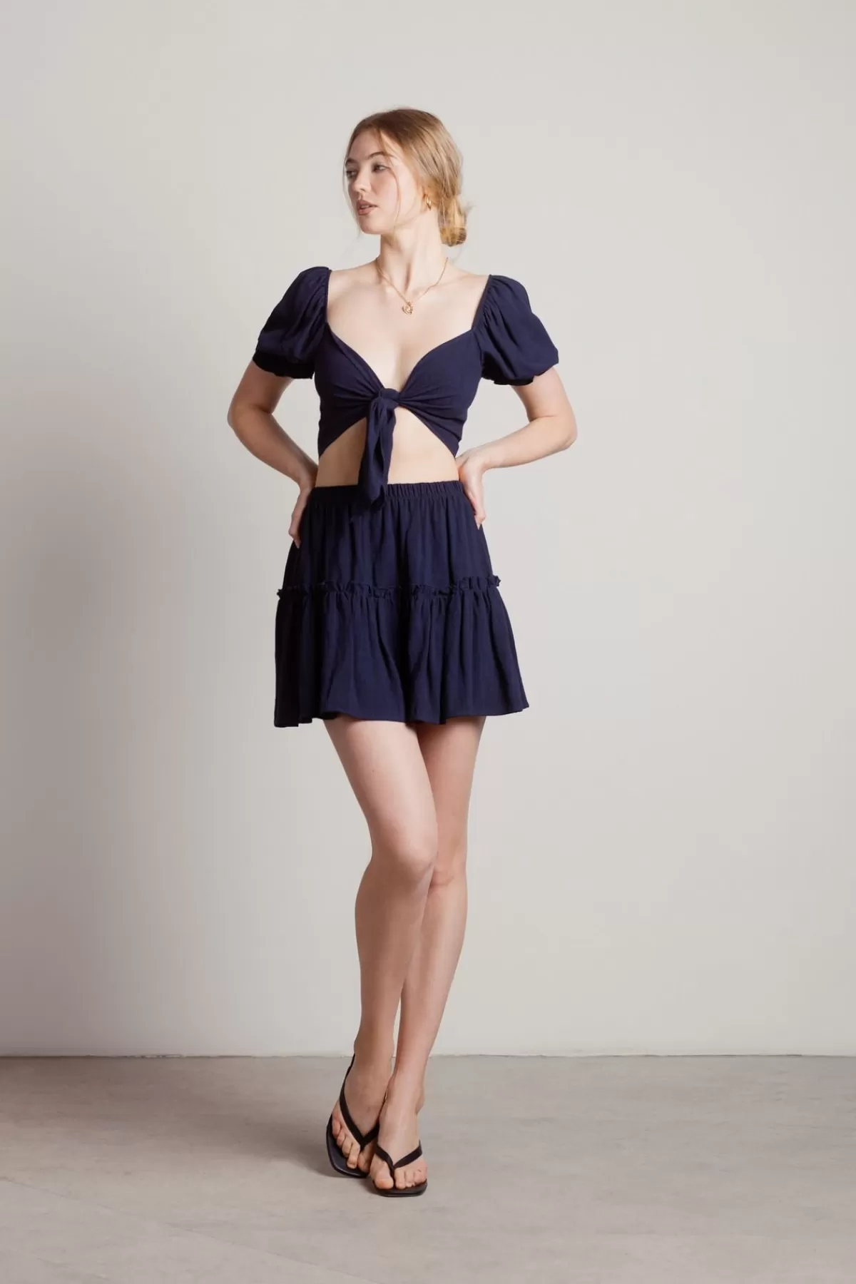 Tobi Find Me Again Tiered Crop Top And Mini Skirt Set - * Vacation Shop | Beach Vacation Outfits