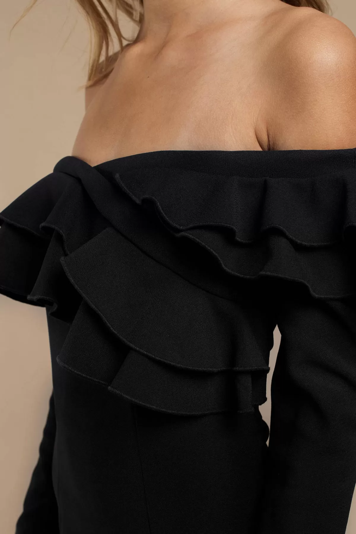 Tobi Finders Keepers Seeking Off The Shoulder Ruffle Mini Dress - * Halloween Outfits | Party Dresses