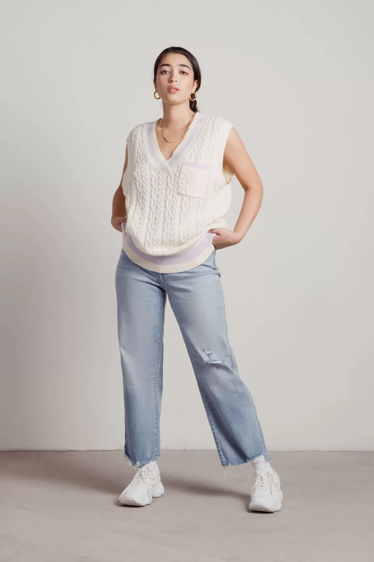 Tobi For Cuties Oversized Sweater Vest - * Office Outfits | Office Outfits