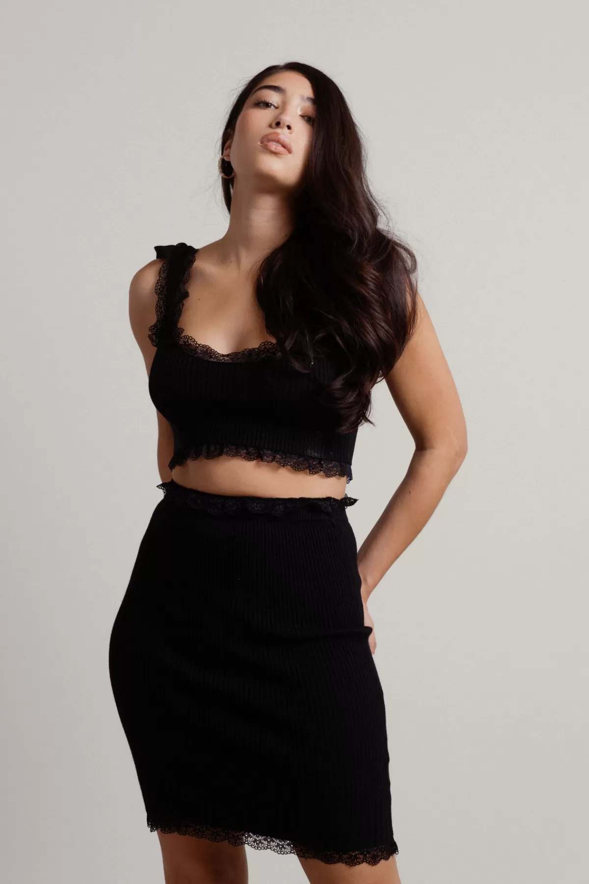 Tobi Glow Up Ribbed Crop Top And Midi Skirt Set - * Bridal Party Outfits | Valentines Day Outfits