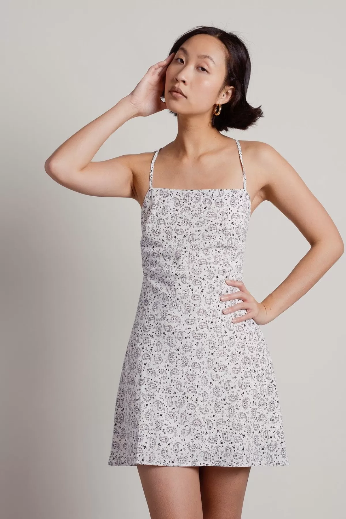 Tobi Go Crazy Paisley Print Cross Back Mini Dress - * 4Th Of July Fashion | Beach Dresses