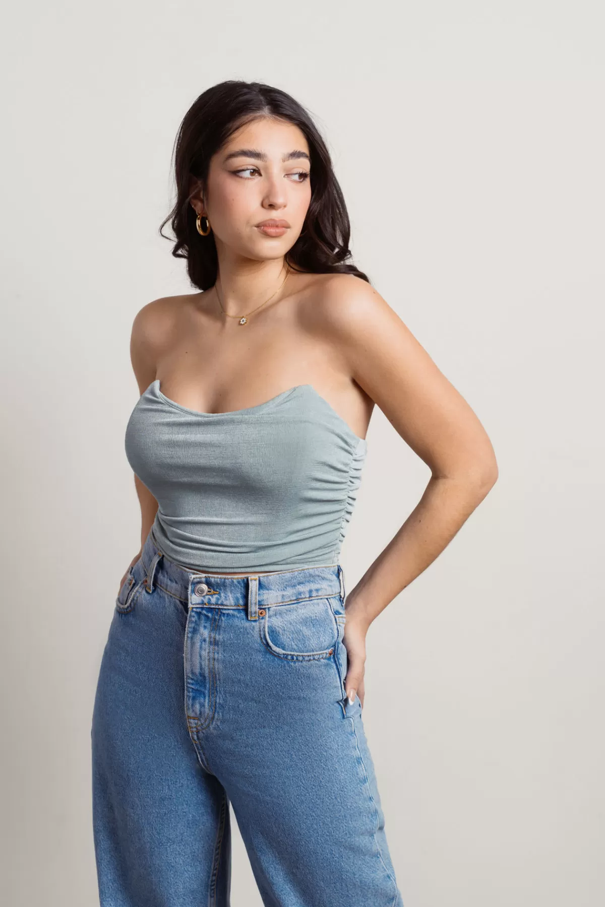 Tobi Good Girl Bad Girl Corset Top - Mocha* Going Out Tops | Corsets & Bustiers