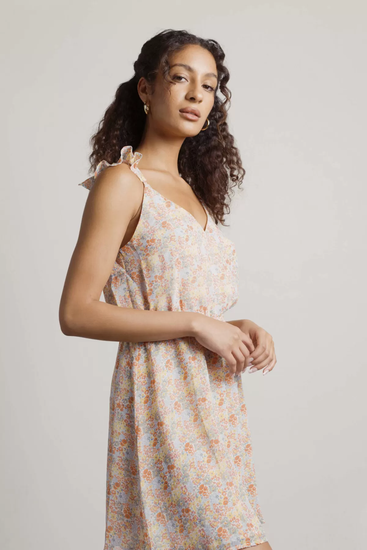 Tobi Janelle Floral Surplice Mini Dress - * Honeymoon Outfits | Beach Vacation Outfits