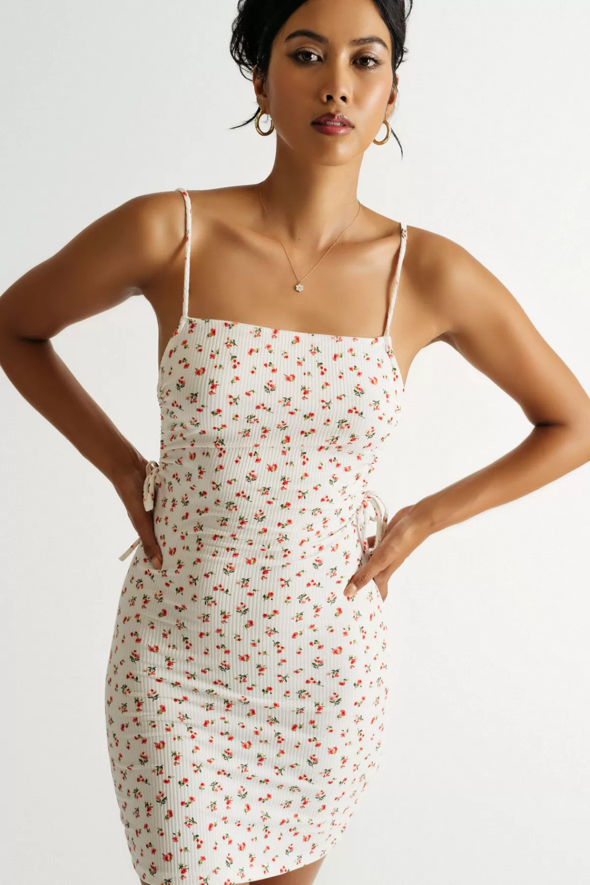 Tobi Left You On Read Floral Ribbed Mini Dress - * Honeymoon Outfits | Valentines Day Outfits