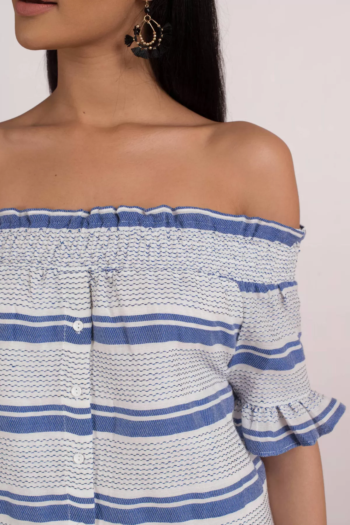 Tobi Lost + Wander Bora Bora Smocked Off The Shoulder Mini Dress - * Bump Friendly Dresses | Beach Dresses