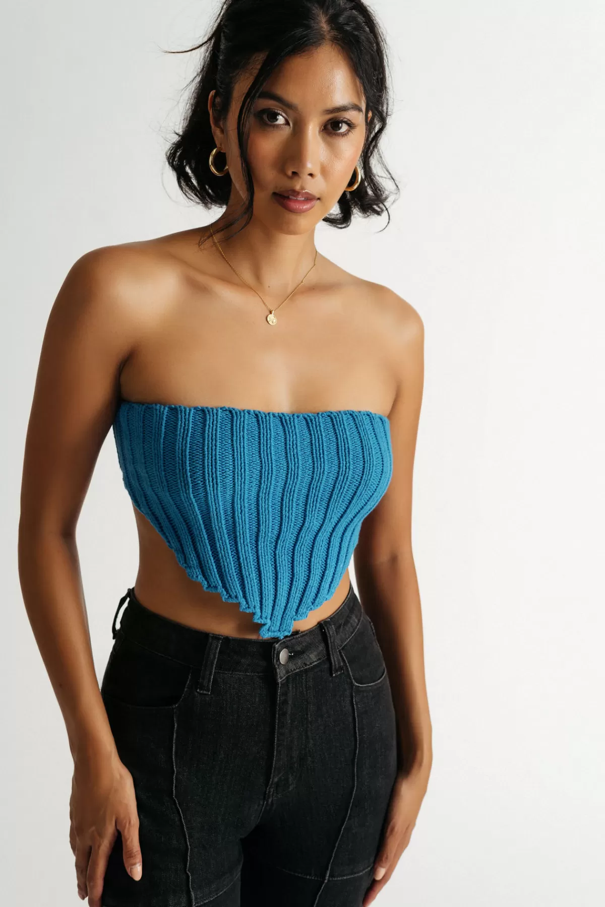 Tobi My Type Tube Top - Blue* 4Th Of July Fashion | Beach Vacation Outfits