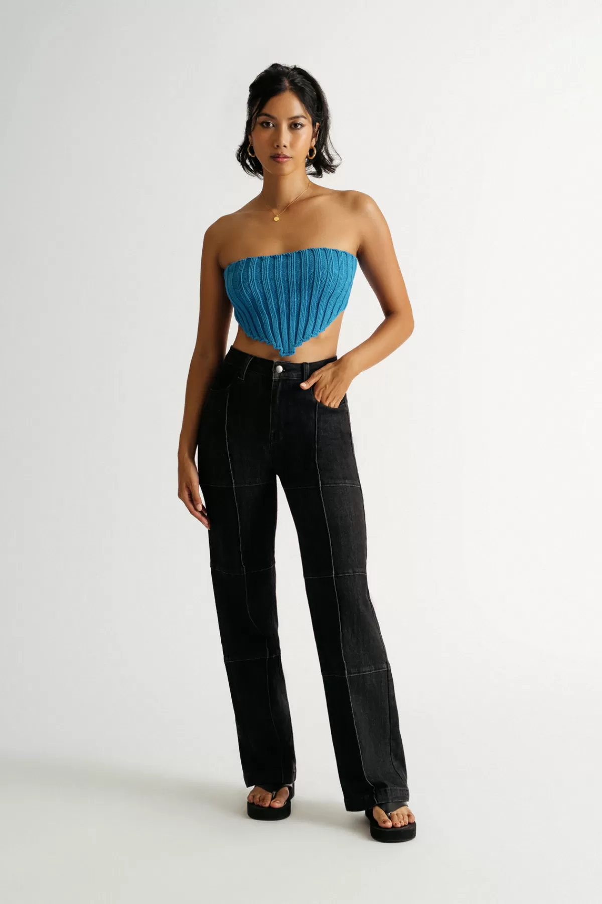 Tobi My Type Tube Top - Blue* 4Th Of July Fashion | Beach Vacation Outfits