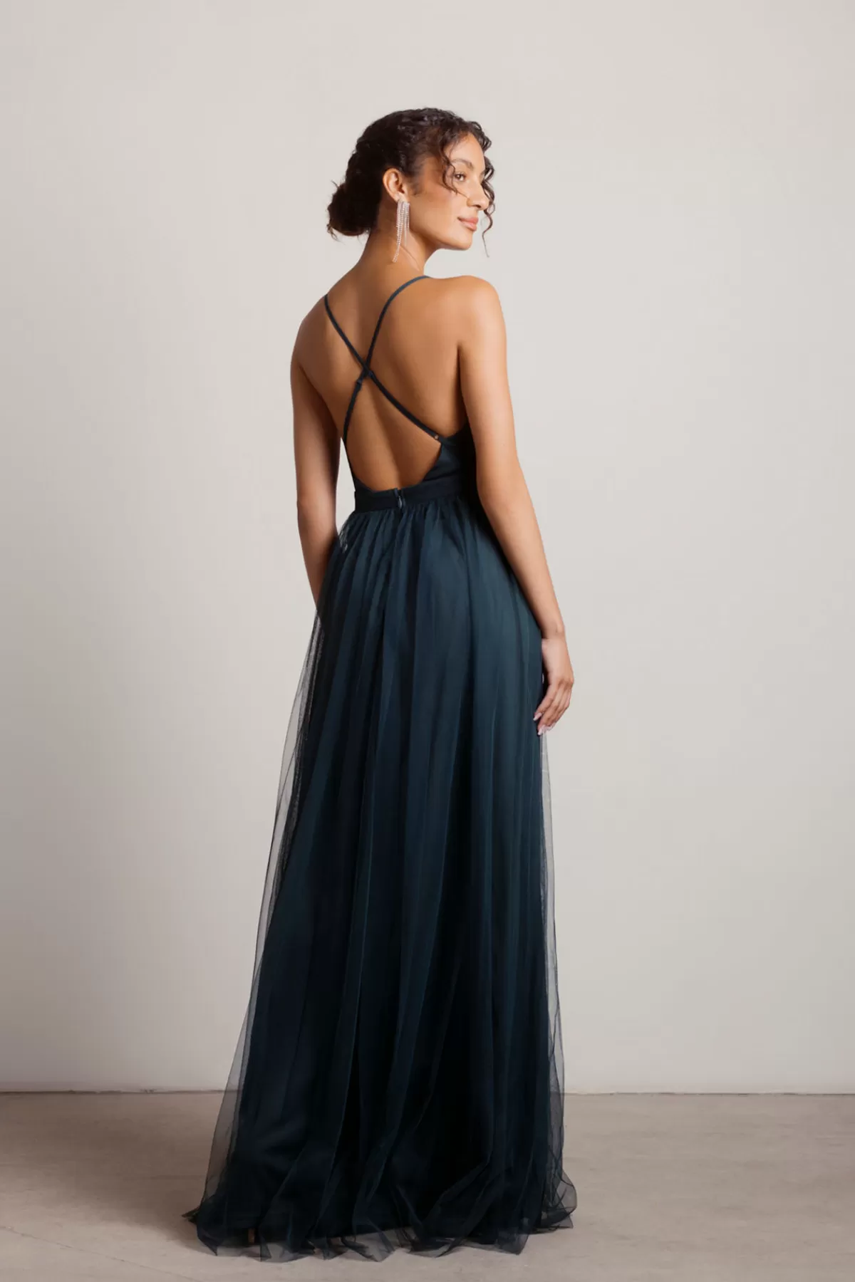 Tobi Night To Remember Chiffon Double High Slit Maxi Dress - Ivory* Chiffon Bridesmaid Dresses | Bridal Shower Dresses