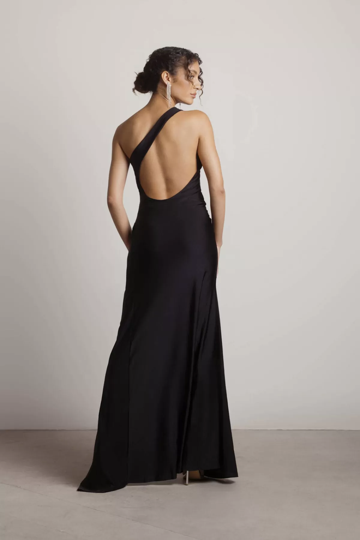 Tobi Nights Like This Open Back High Slit Maxi Dress - Royal Blue* Satin Bridesmaid Dresses | Blue Bridesmaid Dresses