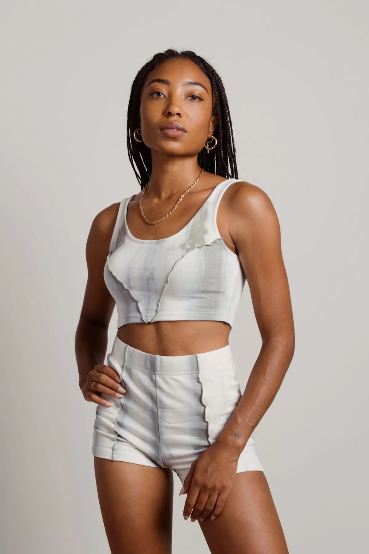 Tobi Over It Tie Dye Crop Top And Short Set - * Shorts | Camis & Tanks