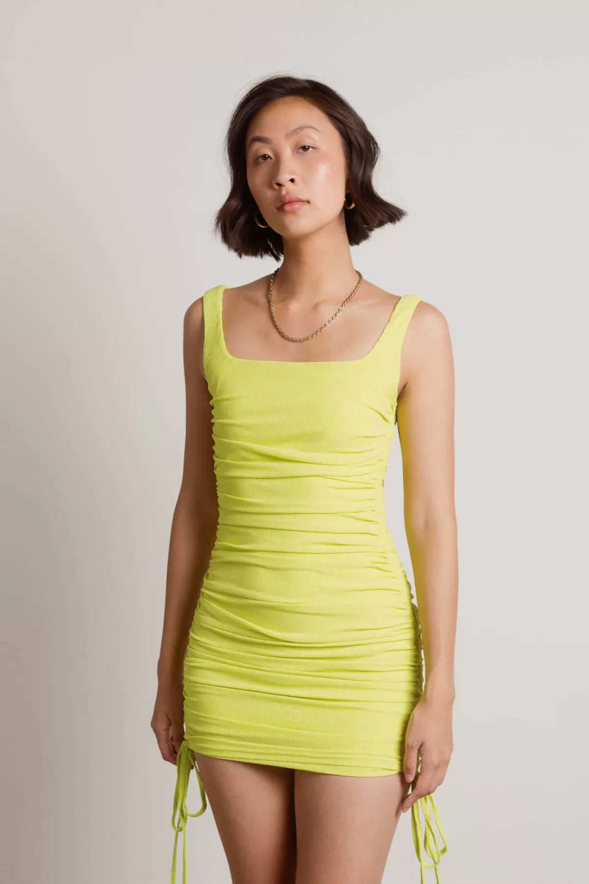 Tobi Party With Us Ruched Open Back Mini Dress - * Bridesmaid Dresses | Night Club Outfits