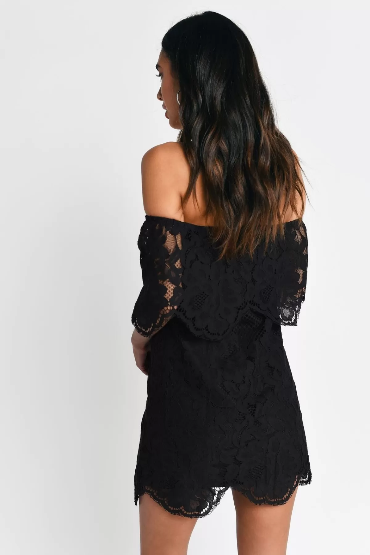 Tobi Play For Keeps Lace Off The Shoulder Mini Dress - * Bachelorette Party Dresses | Summer Wedding Guest Dresses