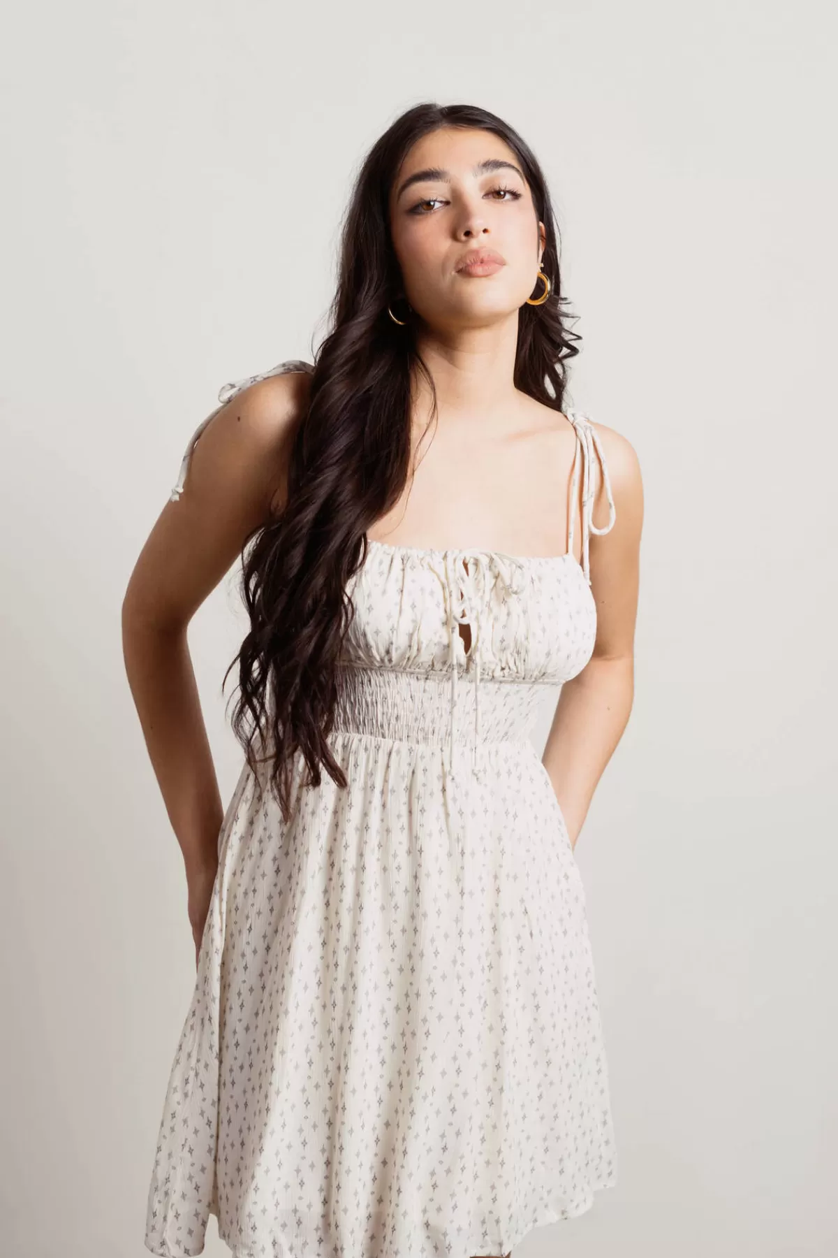 Tobi Summer Of Love Floral Smocked Mini Dress - * Beach Vacation Outfits | Beach Dresses