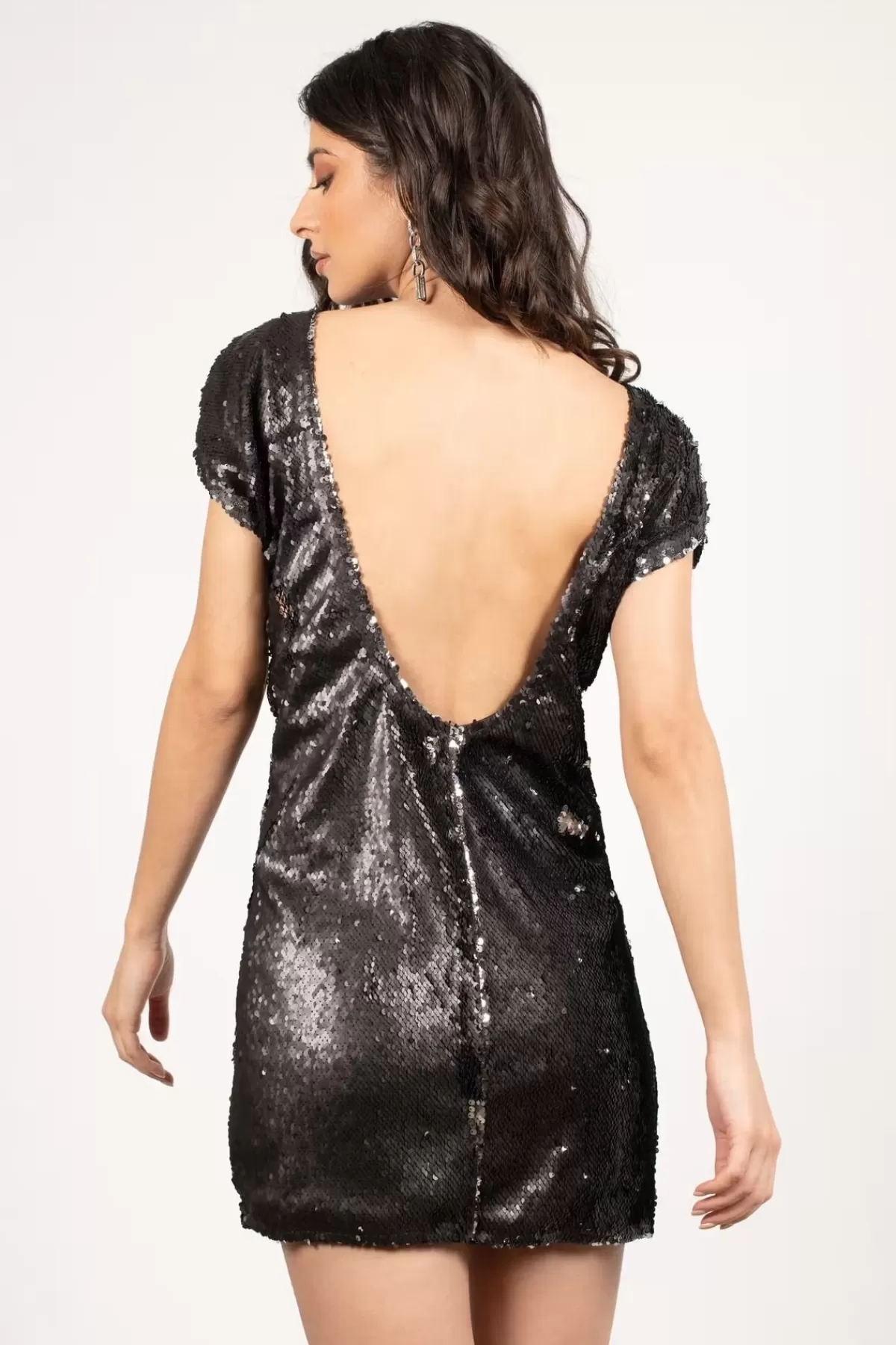 Tobi The Light Is Coming Sequin Open Back Mini Dress - Copper* Homecoming Shop | Party Dresses