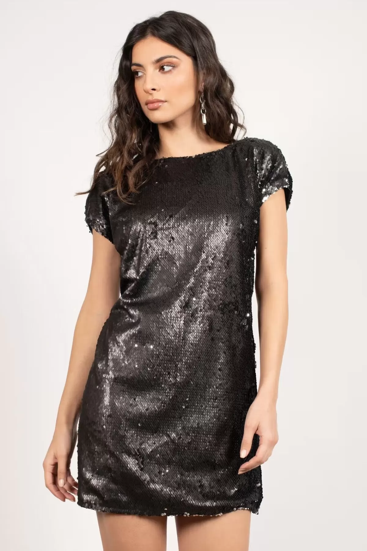 Tobi The Light Is Coming Sequin Open Back Mini Dress - Copper* Homecoming Shop | Party Dresses