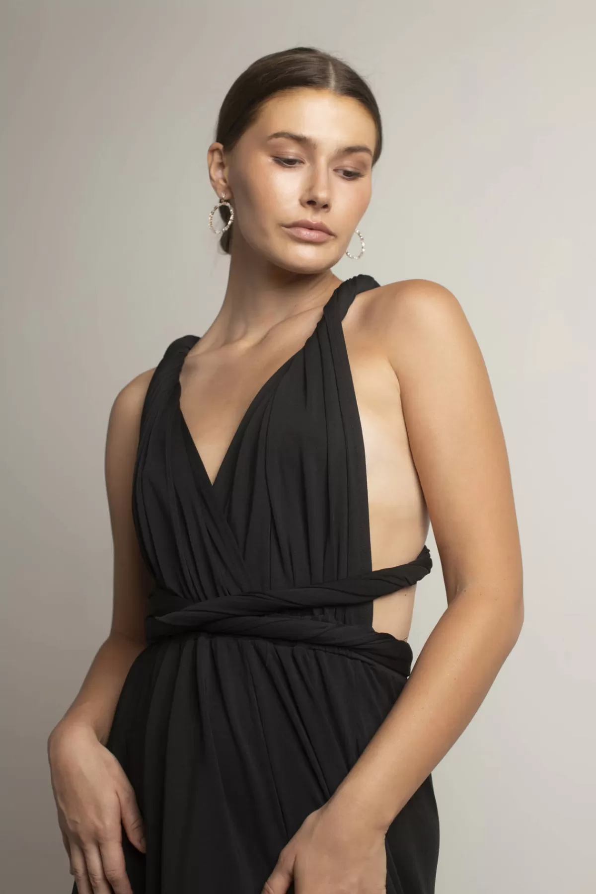Tobi Think It Through Multiway High Slit Maxi Dress - Hunter Green* Bump Friendly Dresses | Bridesmaid Dresses